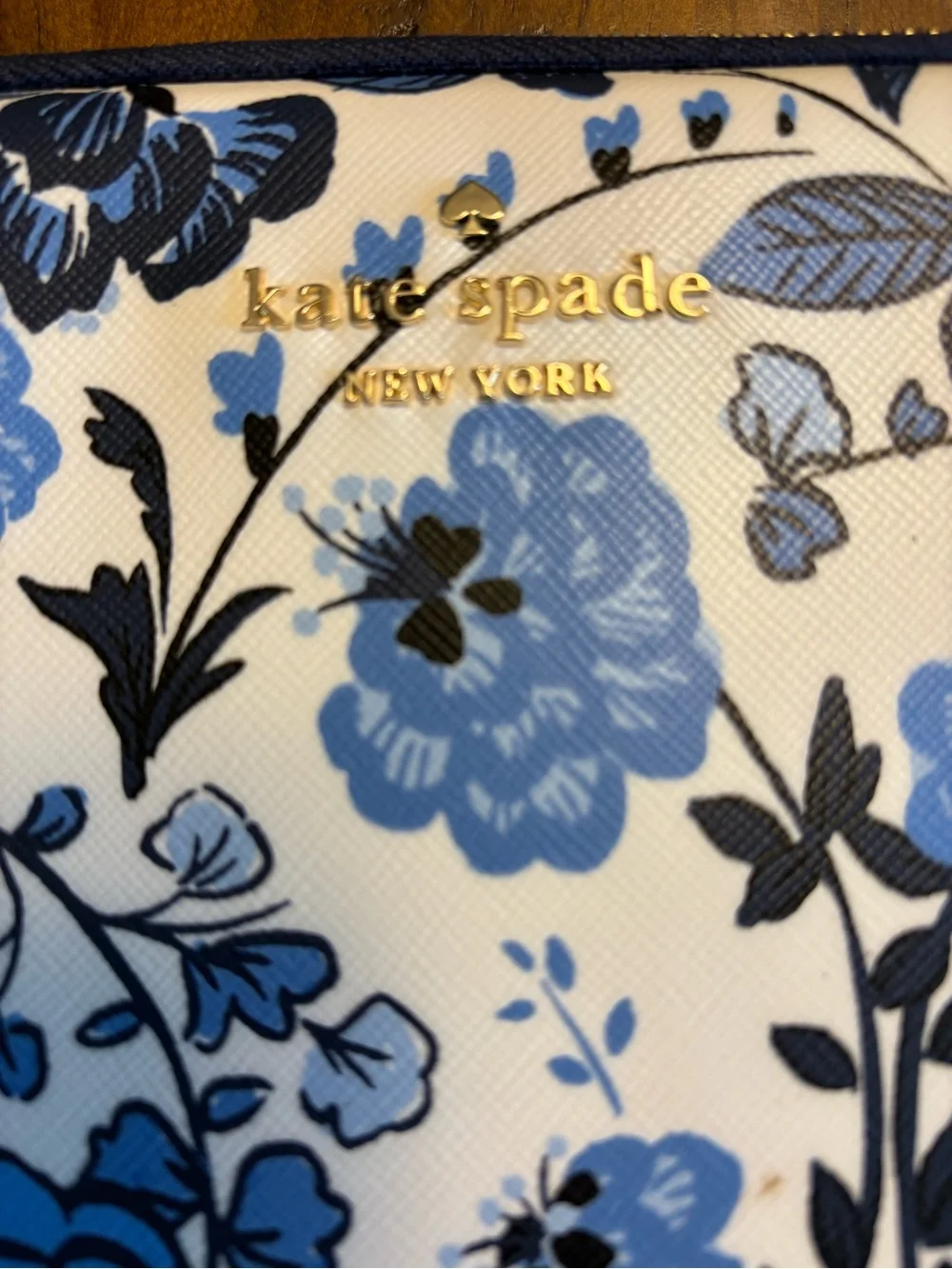 kate spade Madison Peacock 15” Floral Laptop Sleeve in Blue Multi Style KH775